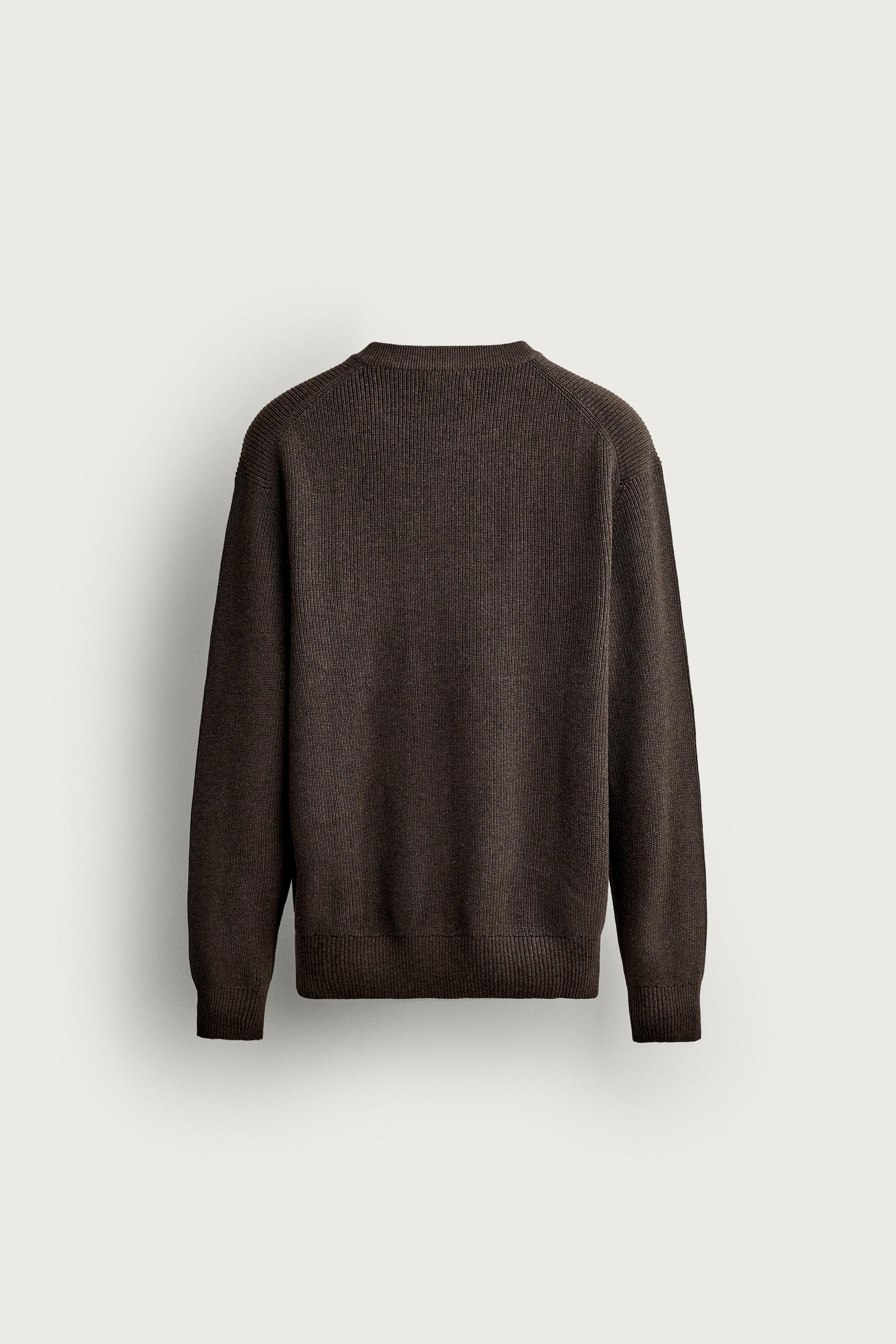 REGULAR FIT PURL KNIT JUMPER