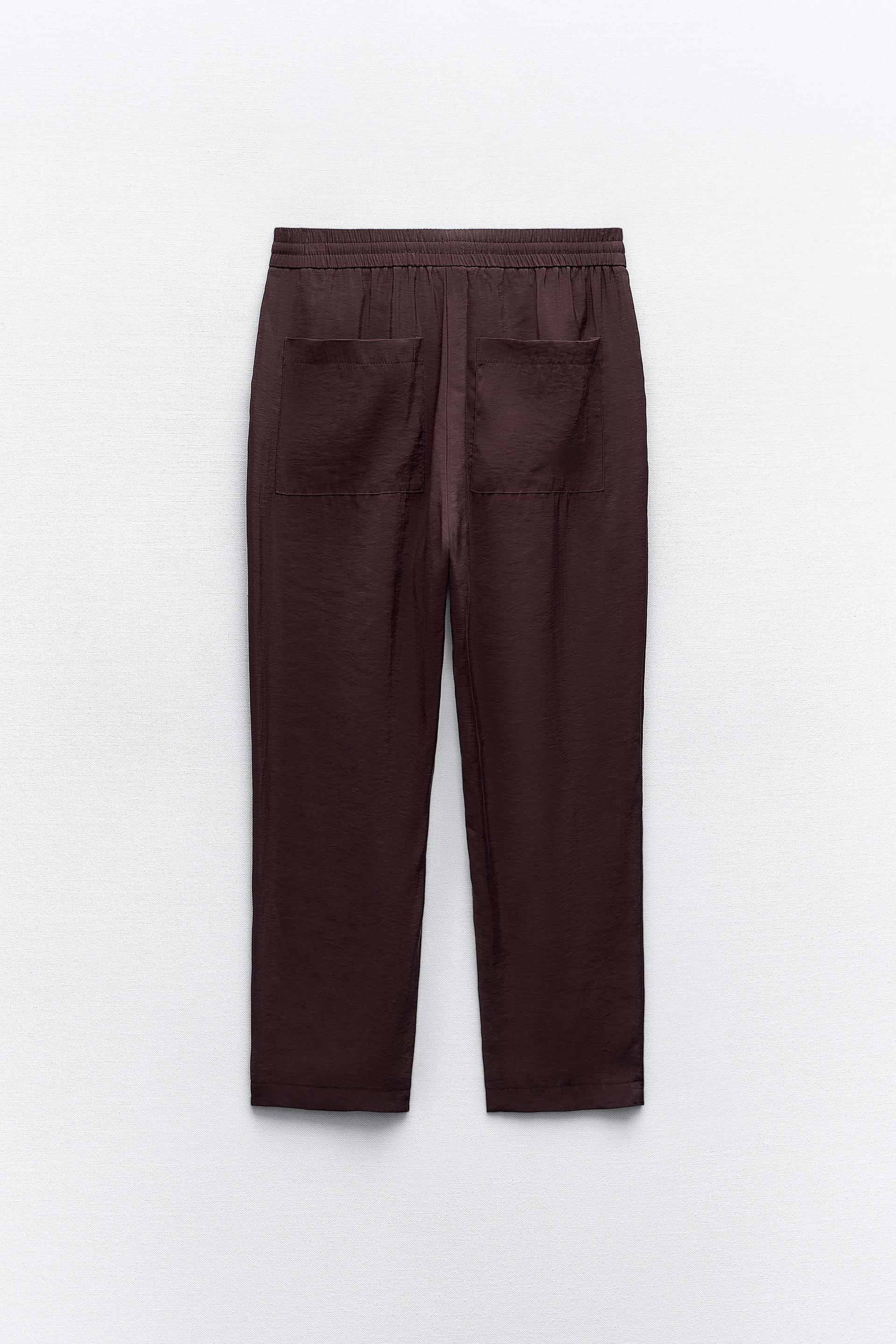 Stylish ZARA Flowing Cropped Trousers for Women