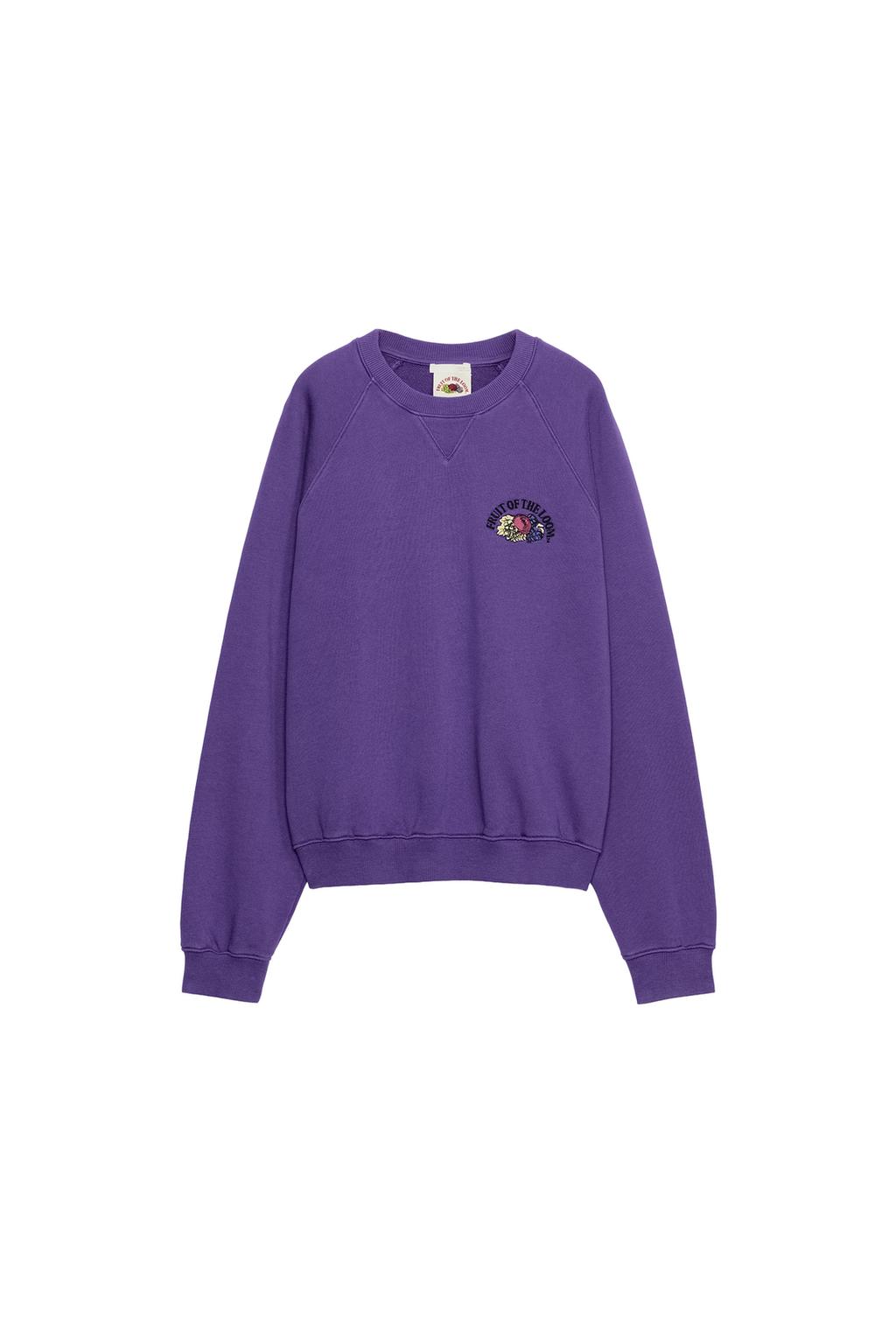 Fruit Of The Loom™ Faded Sweatshirt - Mauve by Zara