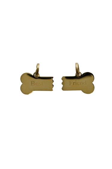"BEST" “FRIEND” BONE PET CHARM - Gold by Zara