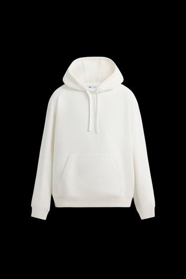 BASIC HOODIE - Oyster-white by Zara - Image 0