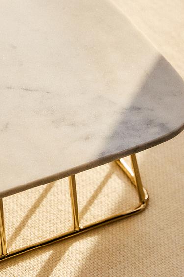 PLATEAU DÉCORATIF MARBRE - Doré de Zara - Image 1