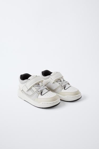BASKETS MONTANTES SPORTIVES MULTIPIÈCES - Blanc de Zara - Image 1