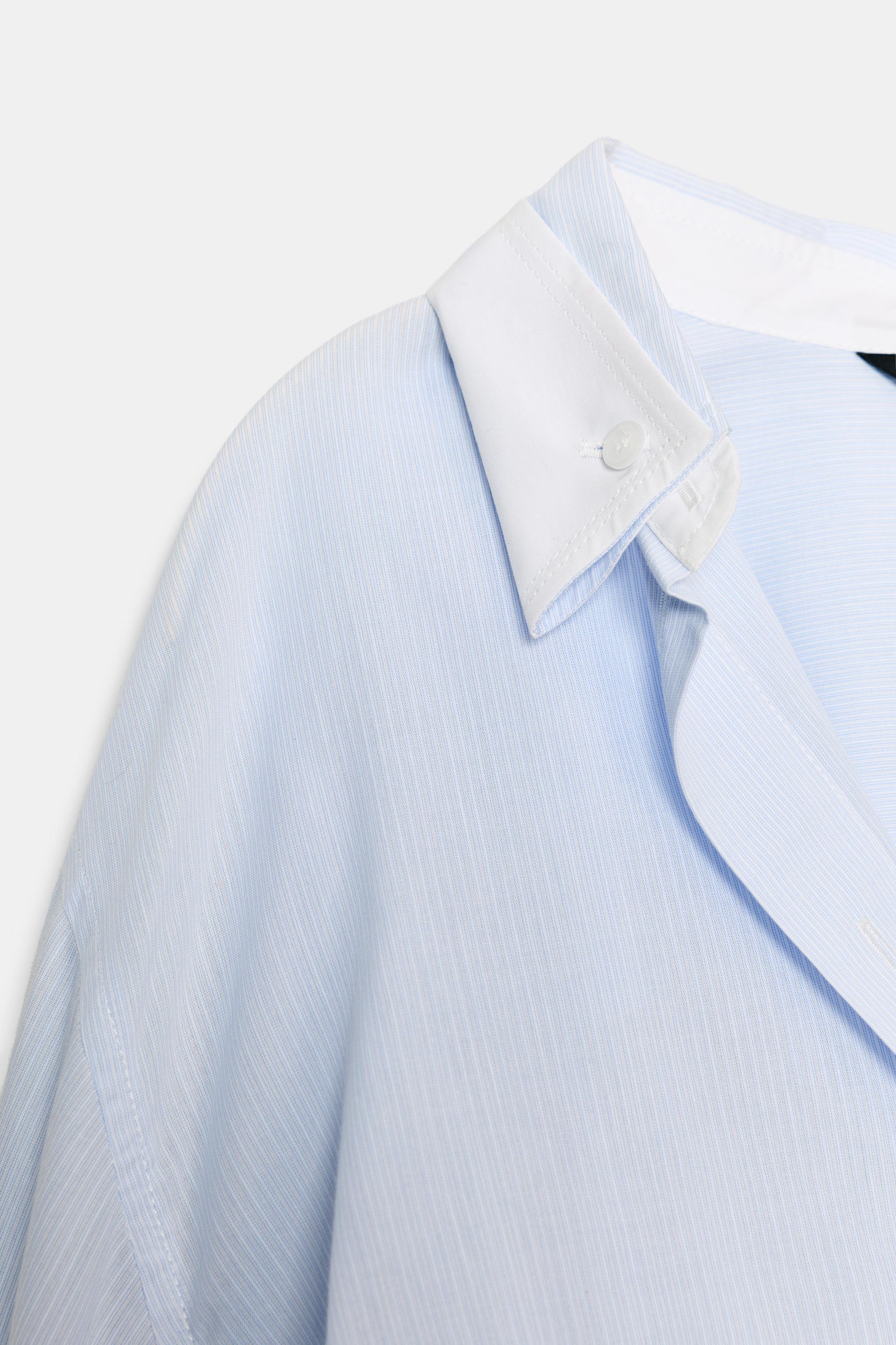 CHEMISE OVERSIZE RAYURES MANCHES CHAUVE-SOURIS
