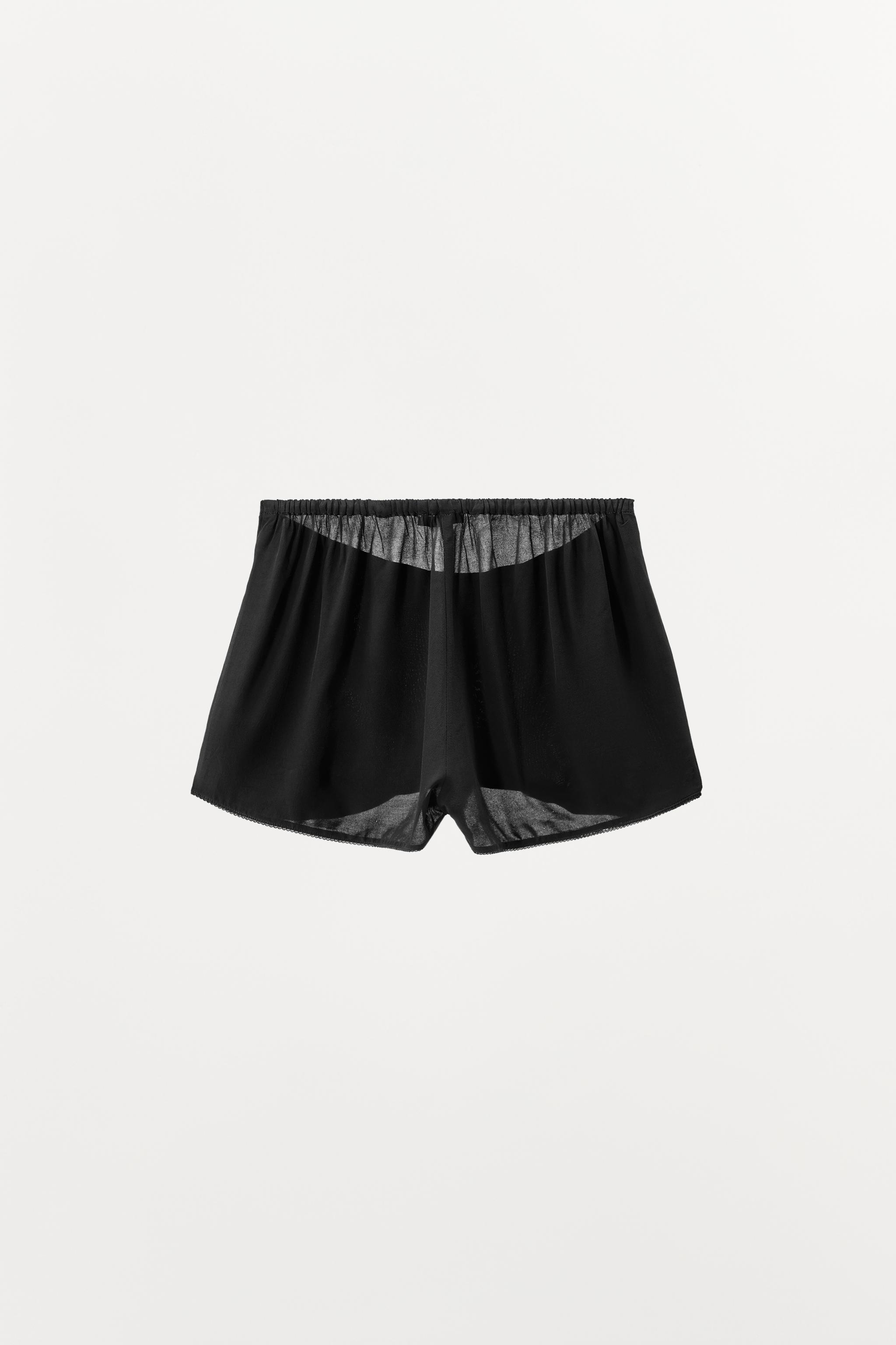新品同様Letra MIMOSA Black / Cream (SHORT S) WAVY VISCOSE SHORTS - Black | ZARA United States