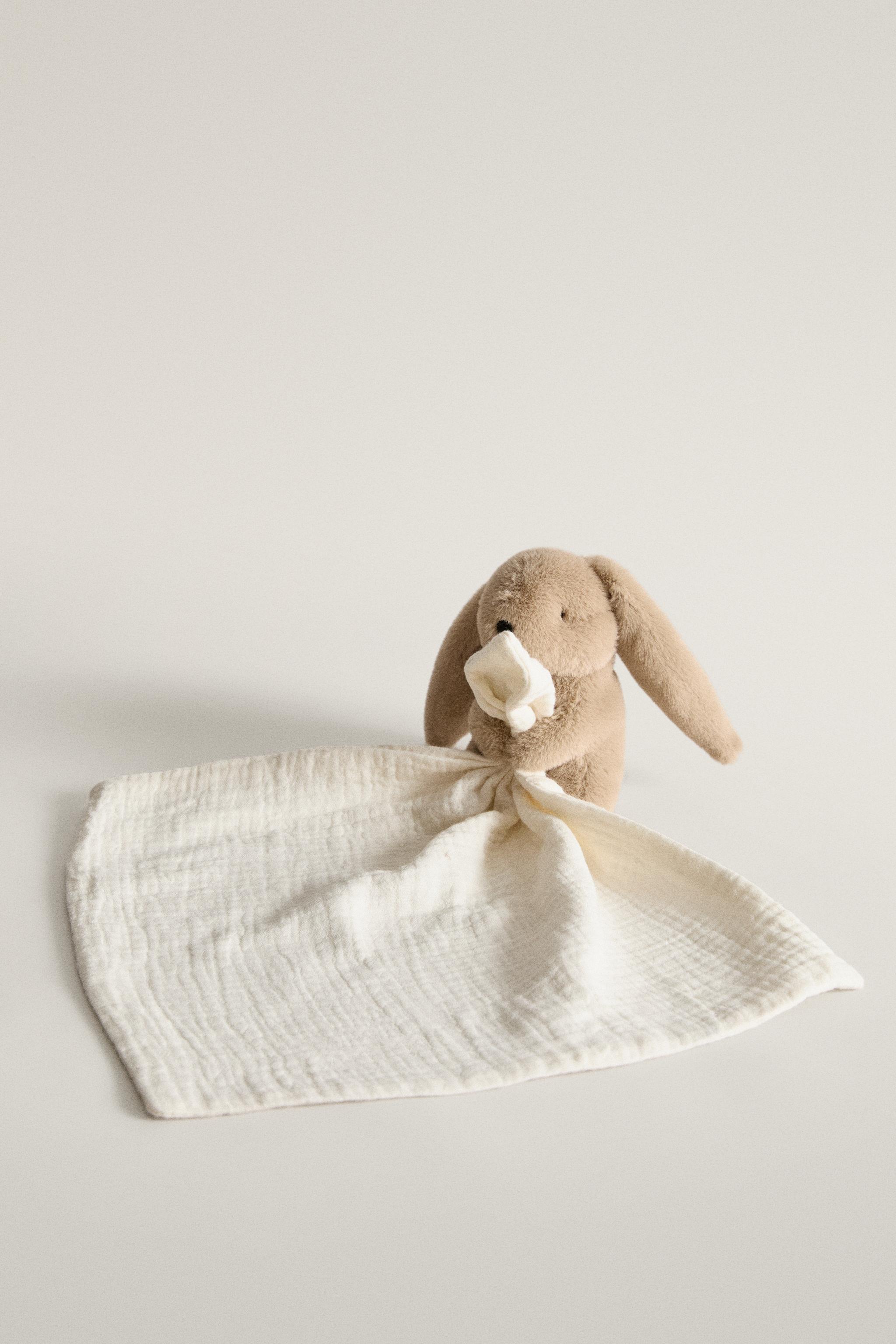 KIDS' RABBIT BLANKET TOY