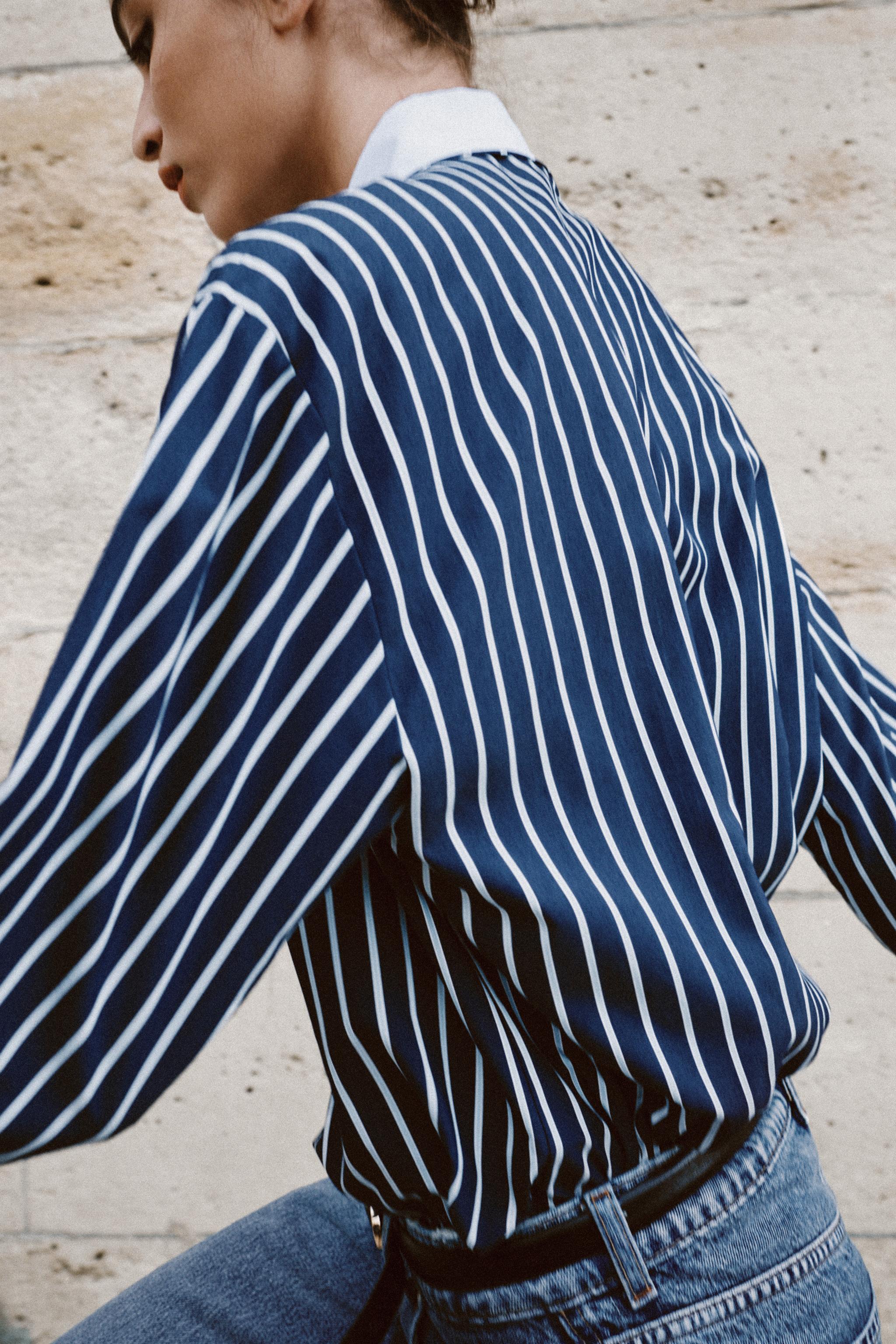 STRIPED POPLIN SHIRT