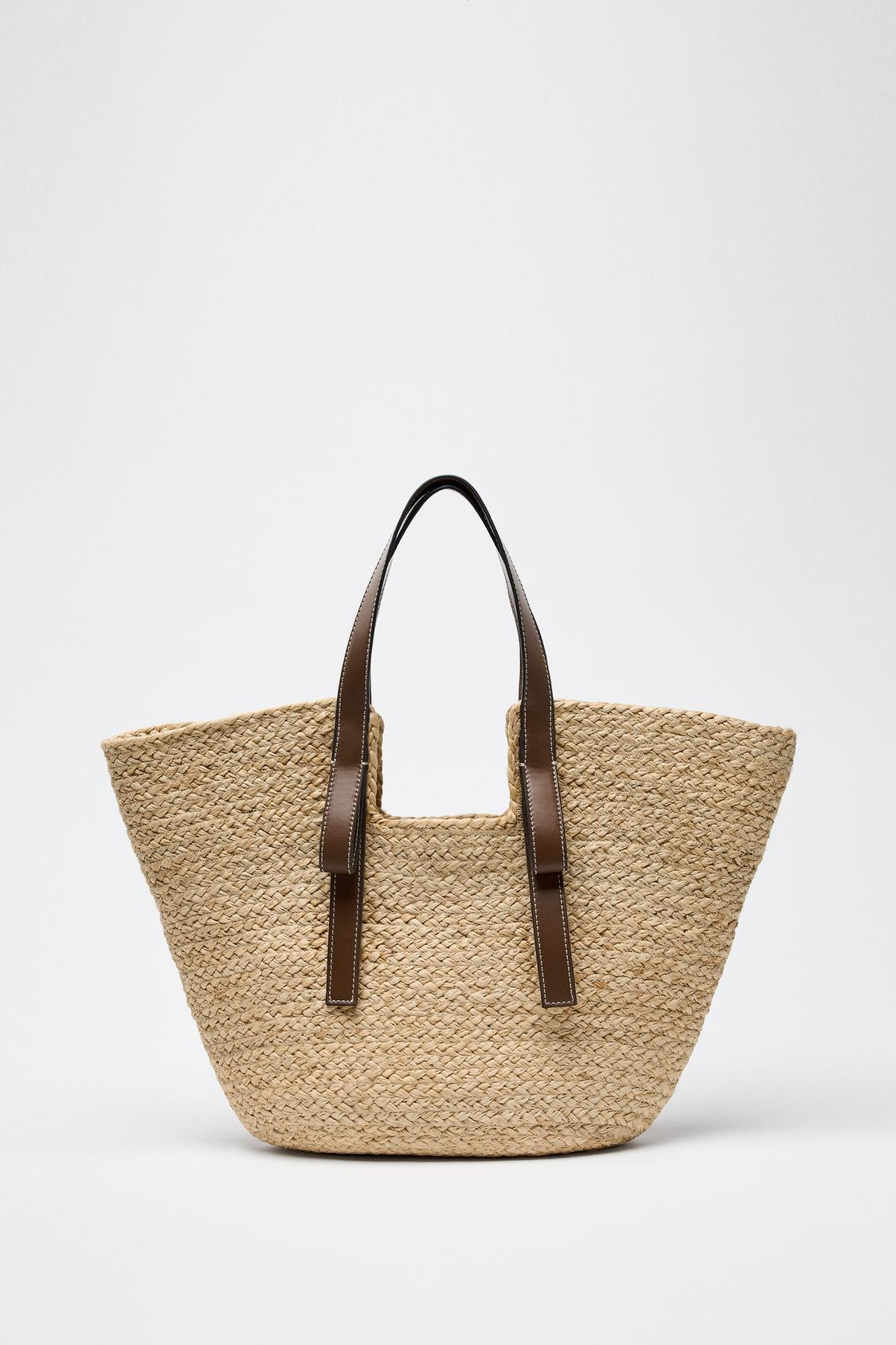 BRAIDED SHOPPER BAG - Dark tan by Zara - Image 3