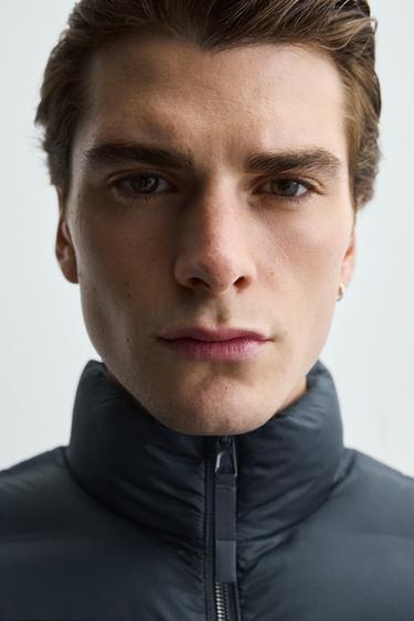 GILET MATELASSÉ LÉGER DÉPERLANT - Bleu marine de Zara - Image 4