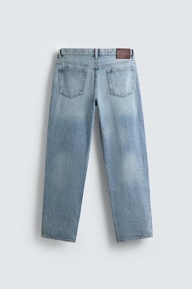 STRAIGHT FIT JEANS - Mid-blue by Zara - Image 8