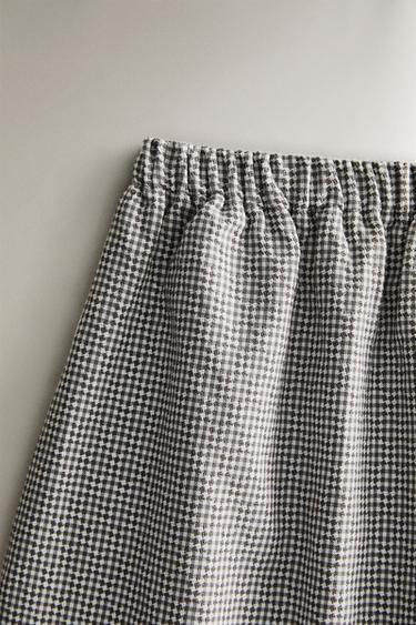 CHILDREN’S CHECK TROUSERS - Grey green by Zara - Image 1