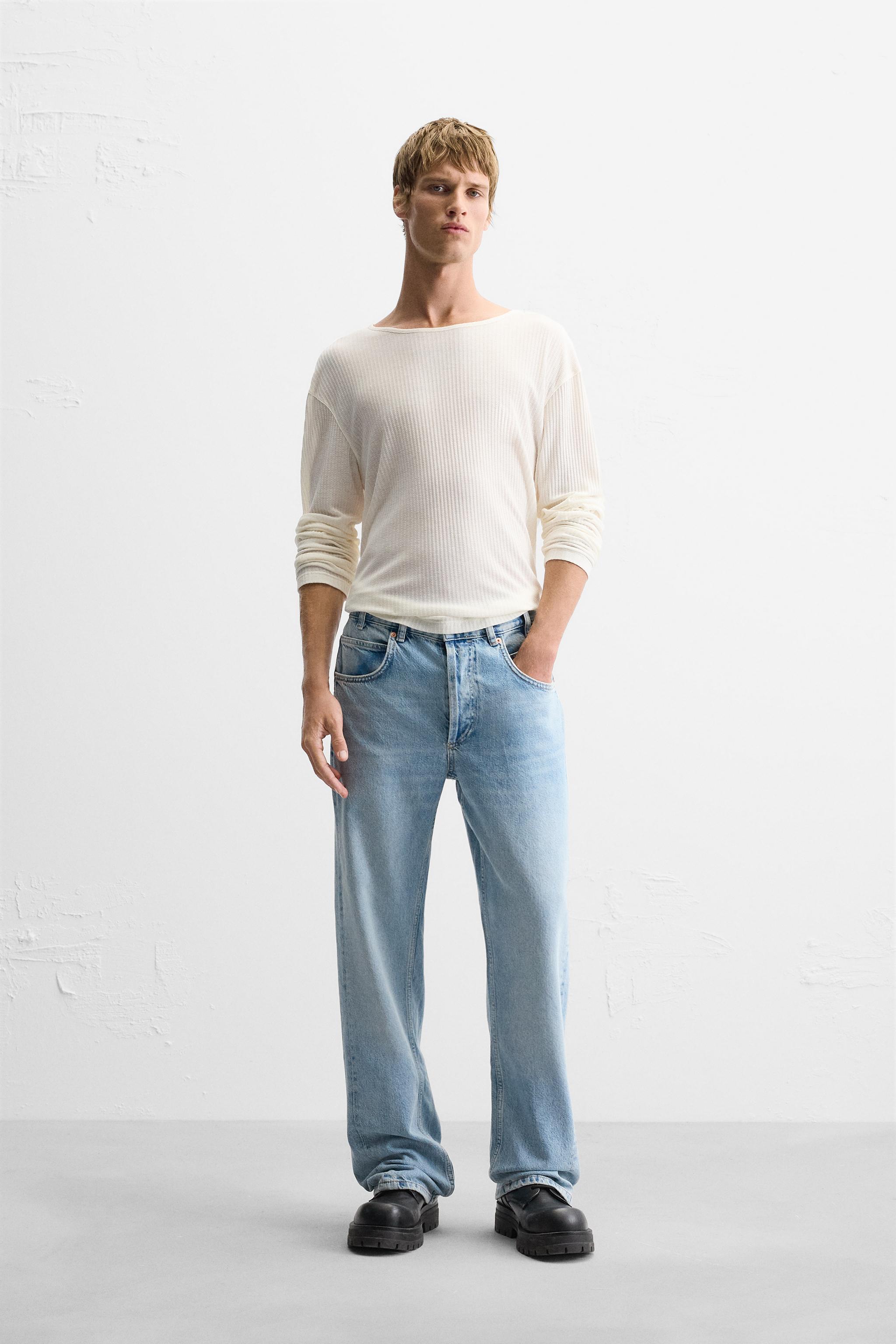 FLARED FIT SEAM JEANS