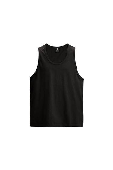 Zara TRAINING TANK TOP - Black