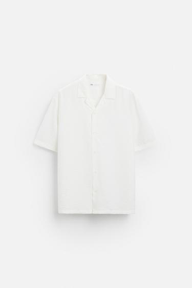 قميص ناعم RELAXED FIT - أبيض by Zara