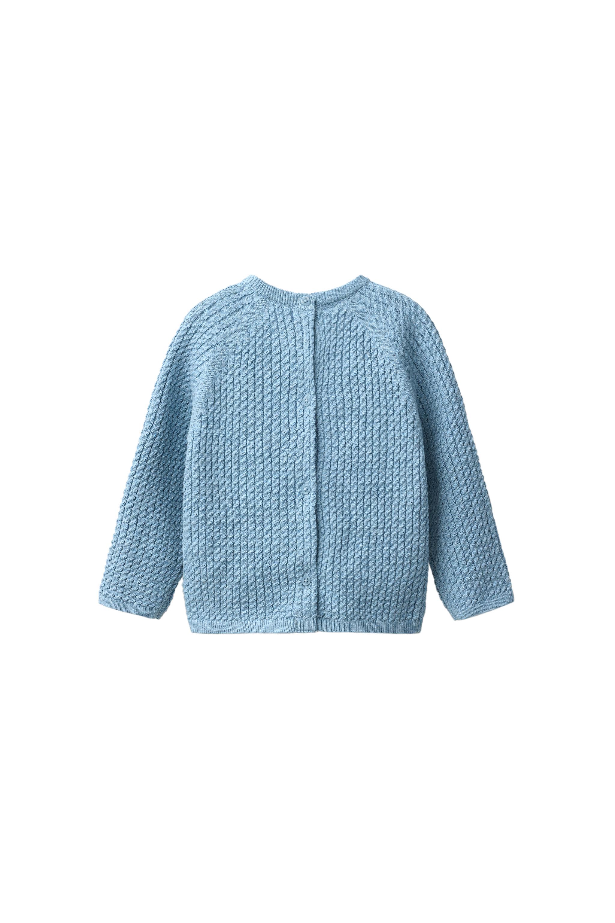 PERLYGATES ブルーセーター ミニケーブルニットセーター - ライトブルー | ZARA Japan / 日本