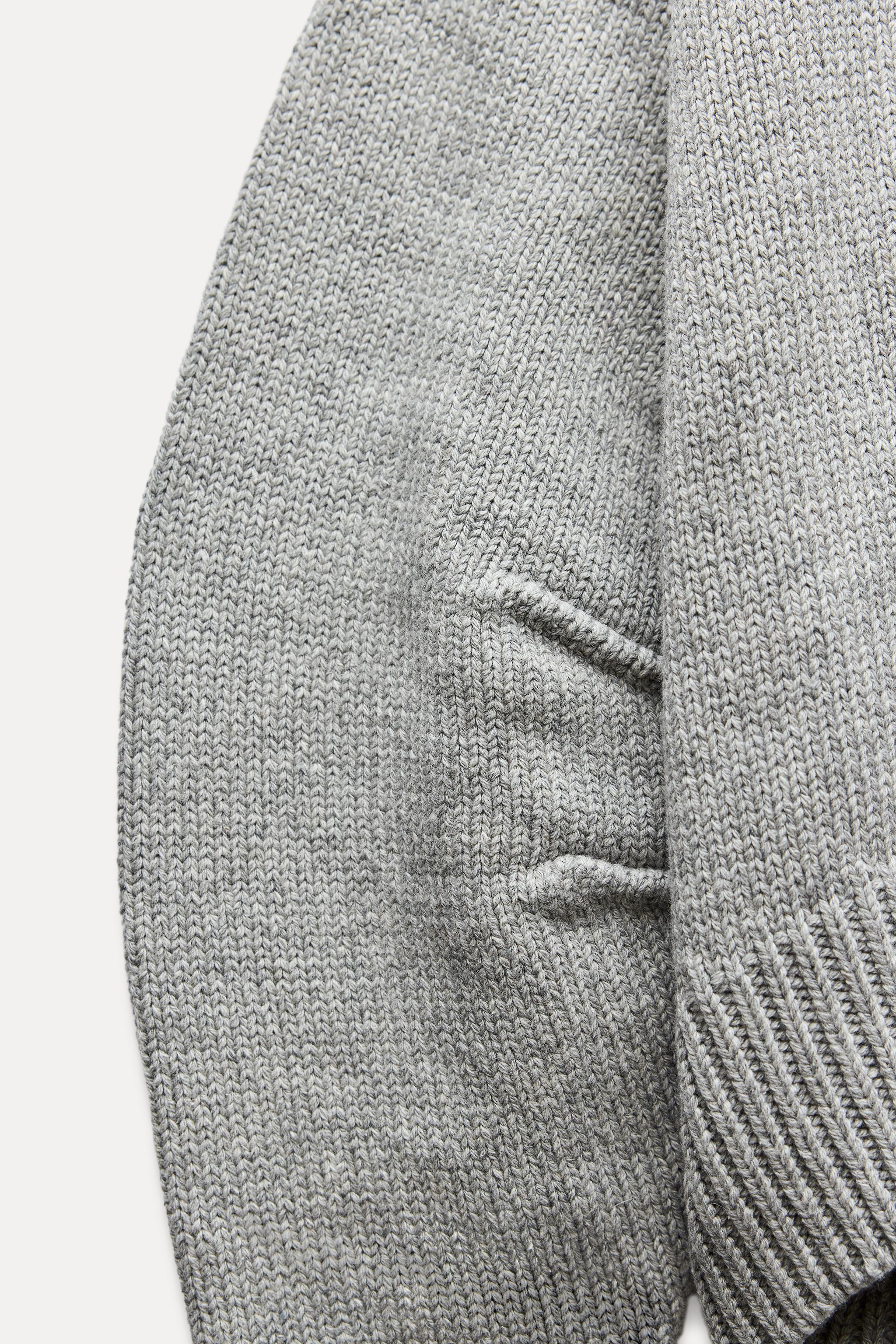 プリーツスリーブニットセーター - グレー | ZARA Japan / 日本