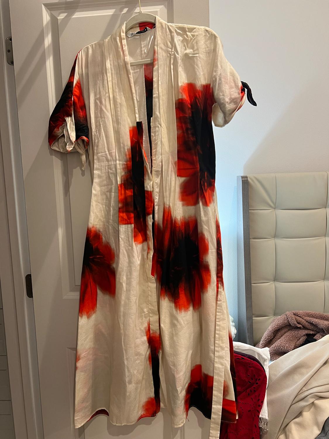 PRINTED SHIRT DRESS ZW COLLECTION