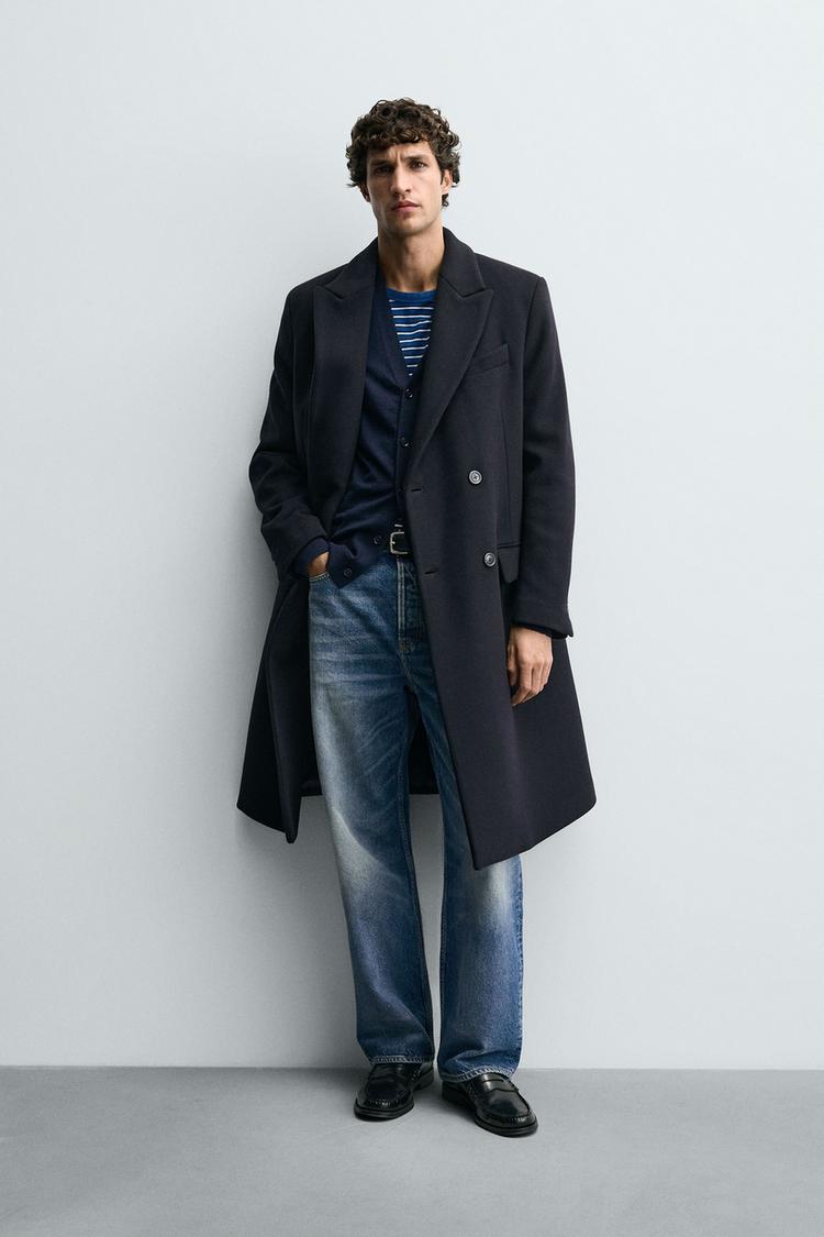 Jeans Cappotto Blu Zara Uomo Cappotto Uomo Cappotto A Camicia