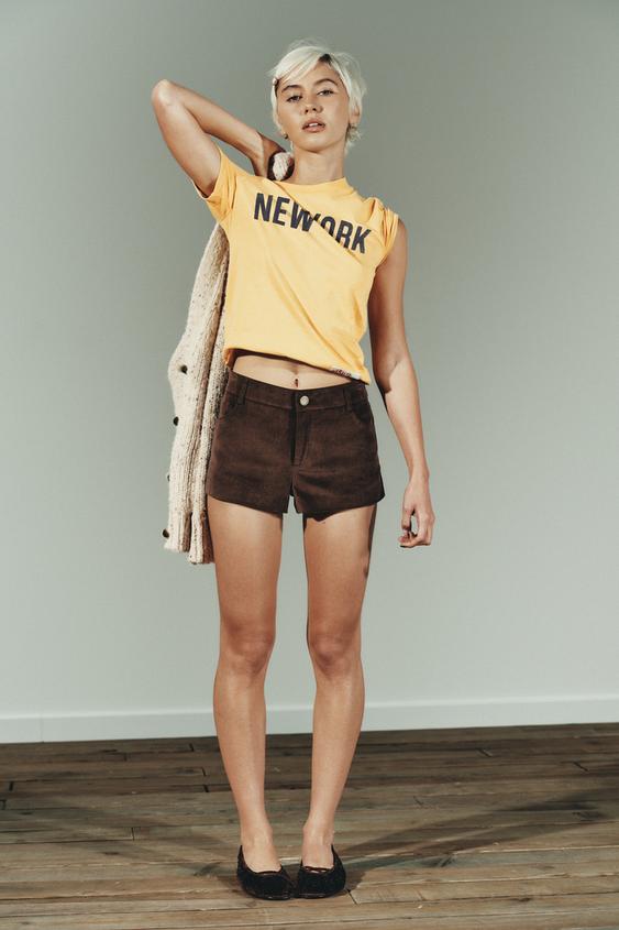 FAUX SUEDE MINI SHORTS