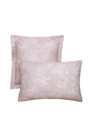 Zara Açık pembe - ÇİÇEK VE DAL DESENLİ YASTIK KILIFI