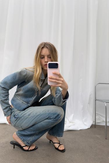 CHAQUETA DENIM TRF CREMALLERA - Marino de Zara