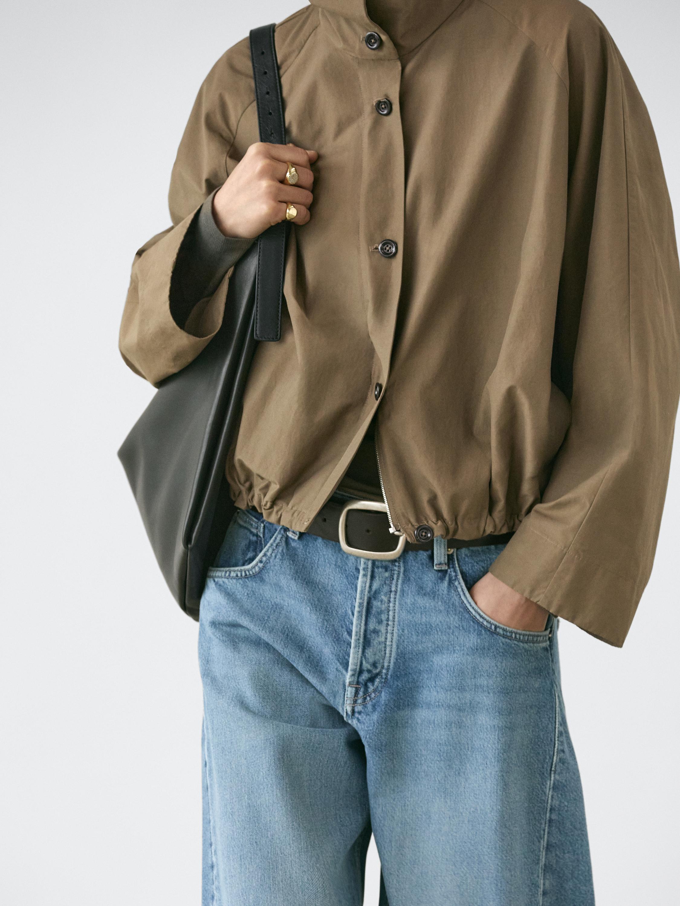 High neck bomber jacket