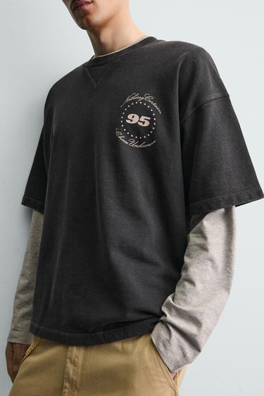 WASHED HORSE GRAPHIC SWEATSHIRT - Anthracite grey by Zara - Image 5