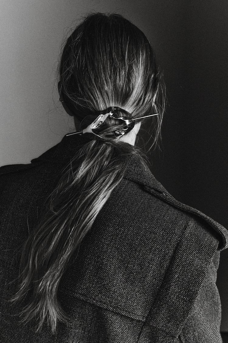Pinza para cabello metálica