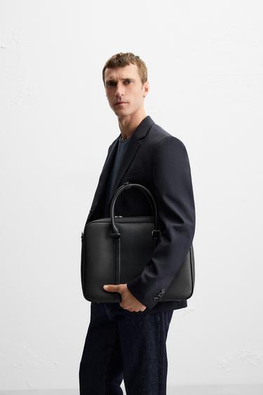 TEXTURE BRIEFCASE - Black by Zara - Image 0