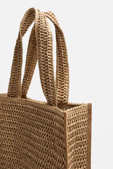 BRAIDED SHOPPER BAG - Light beige by Zara - Image 5