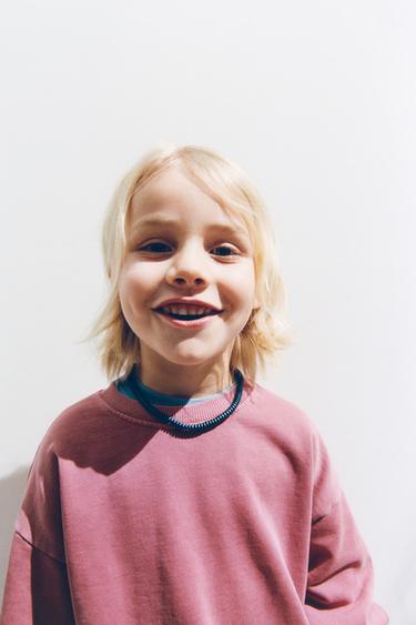 BASIC SWEATSHIRT - Bright red by Zara