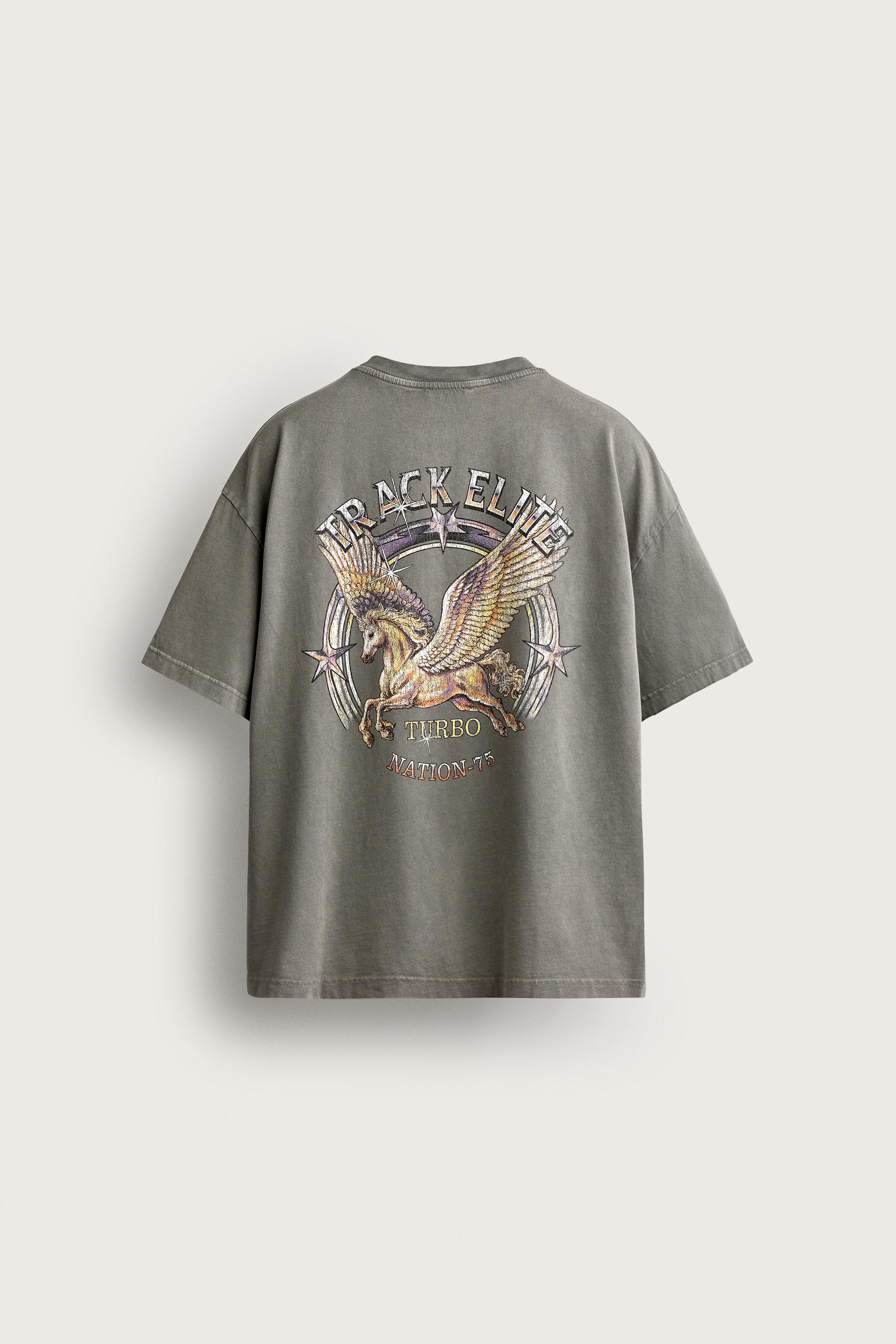 T-SHIRT RELAXED FIT À GRAPHIQUES COMBINÉS