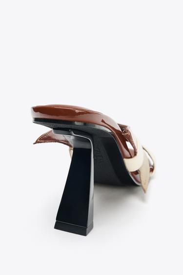 ASYMMETRIC HEELED SANDALS - Multicoloured by Zara - Image 7