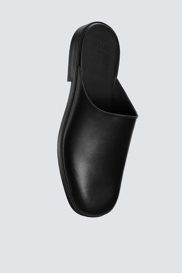LEATHER CLOGS LIMITED EDITION - Black by Zara - Image 2