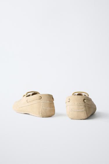 LEATHER LOAFERS - Sand Brown by Zara - Image 4