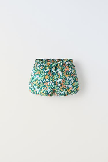 6-14 YEARS/ PALM TREE SWIM SHORTS - Green by Zara