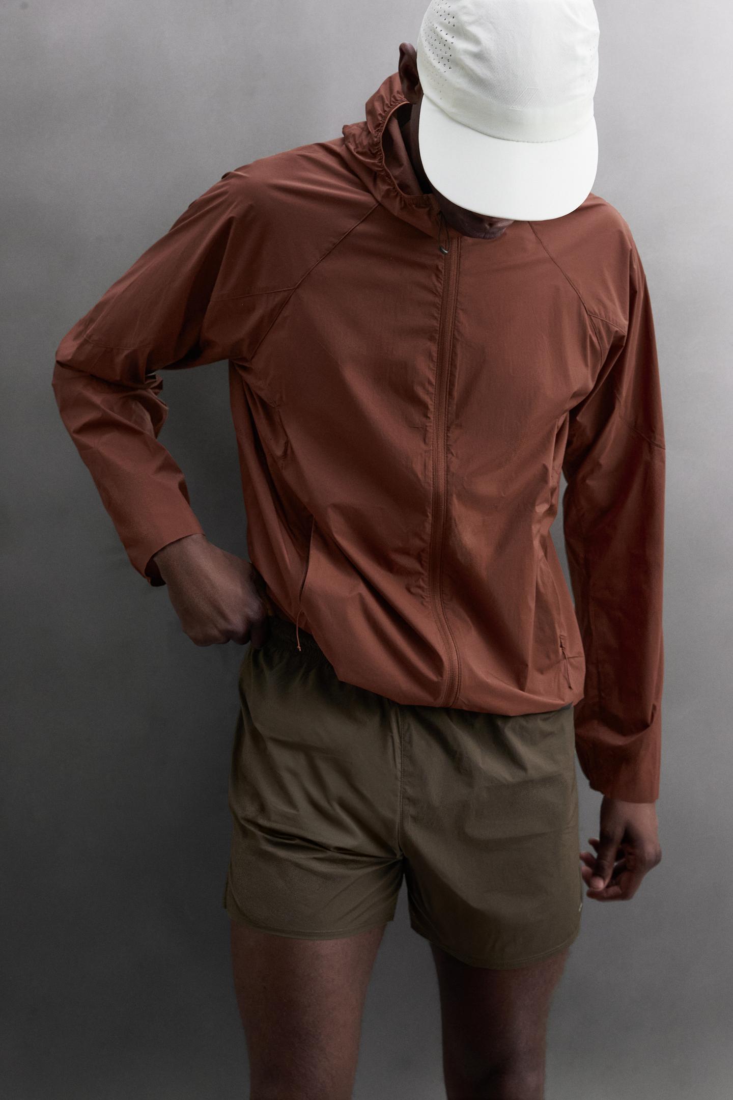 Мужские шорты Zara 5" Running, цвет: Коричневый — фото 5