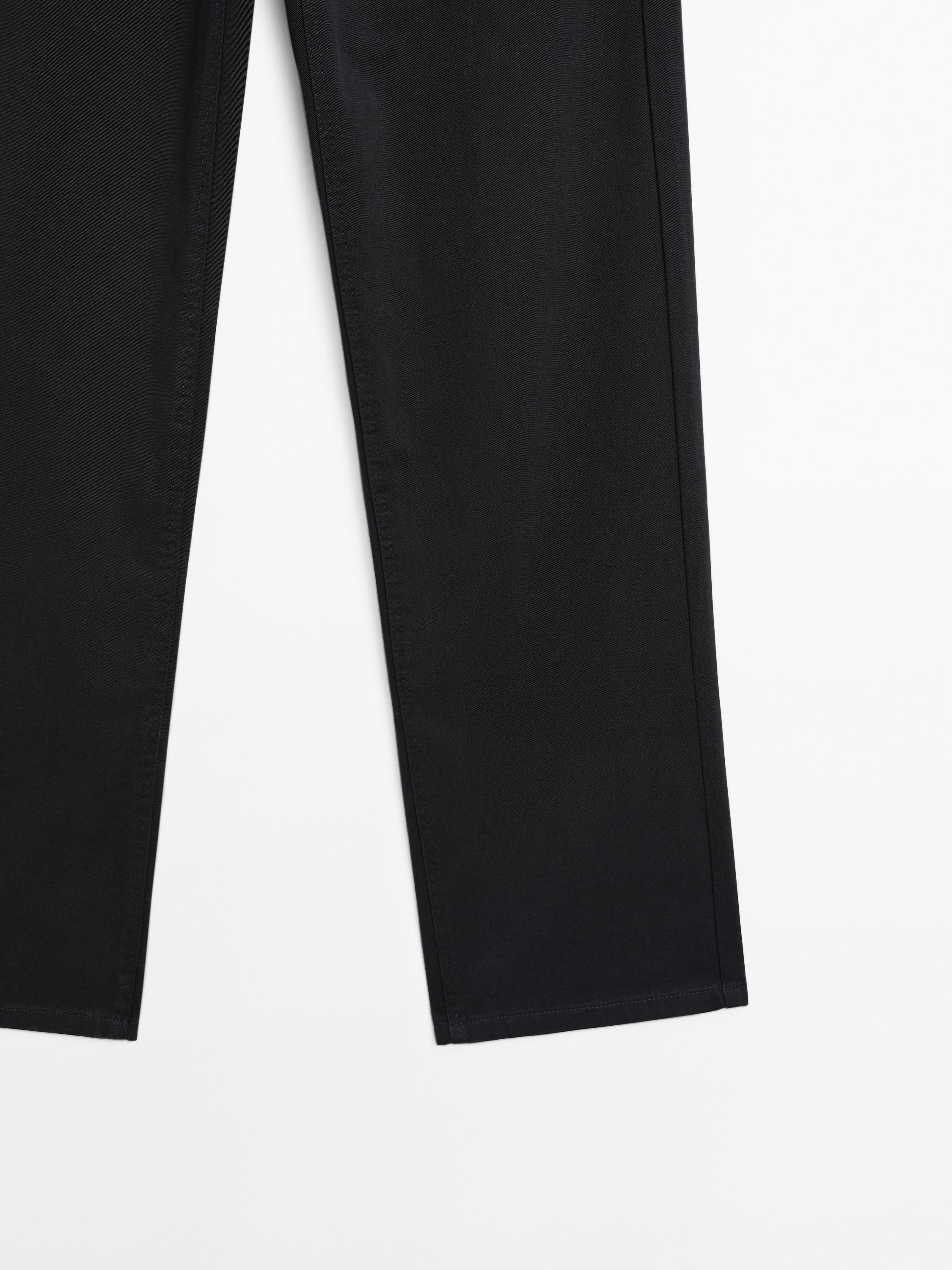 Pantalon straight mid-rise