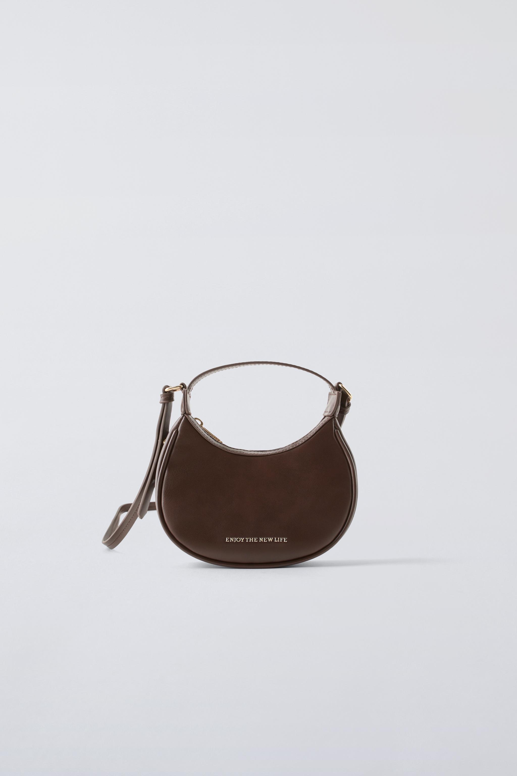 Crossbody bag with handle zara sale