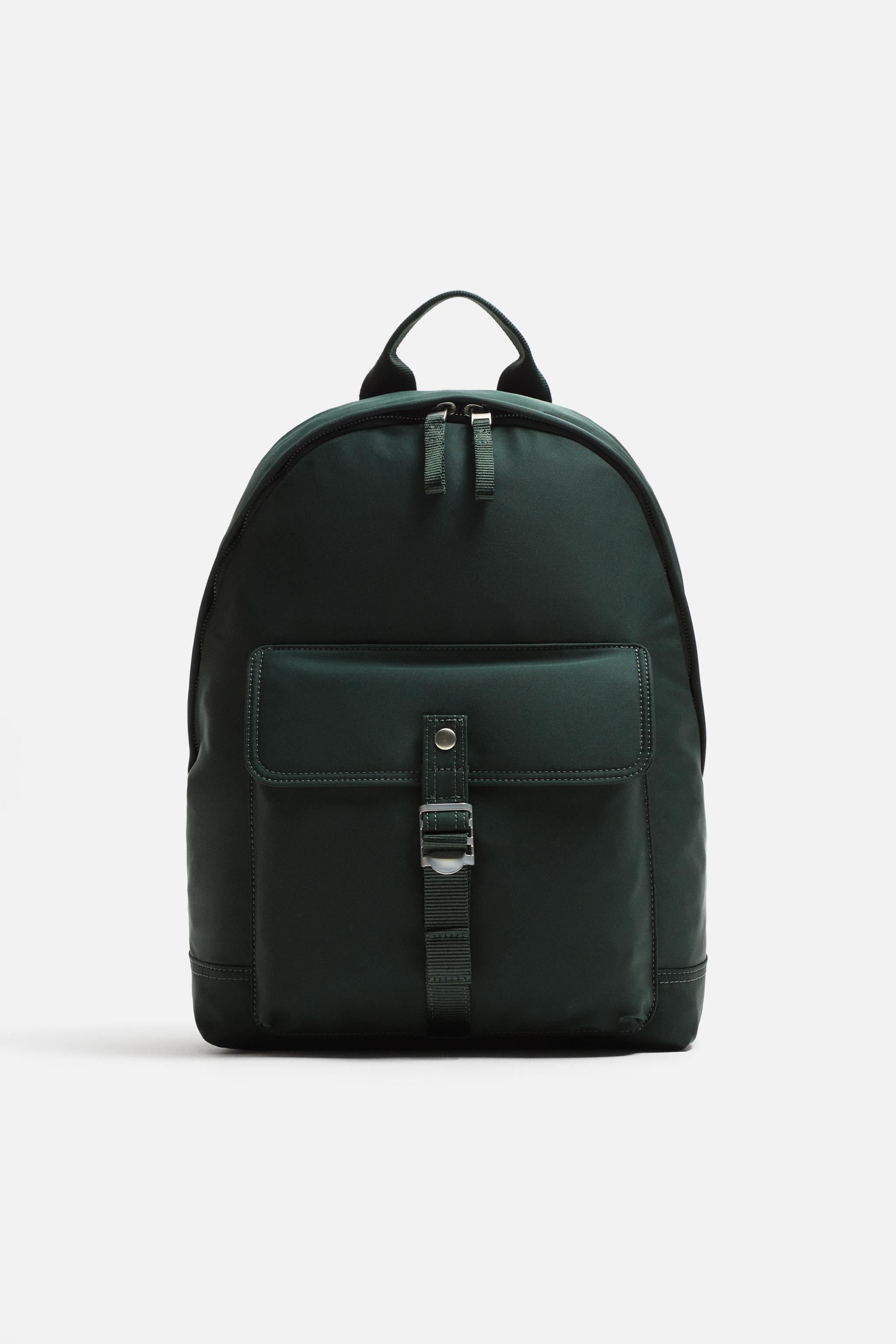 TECHNICAL BACKPACK WITH BUCKLE Green ZARA Spain