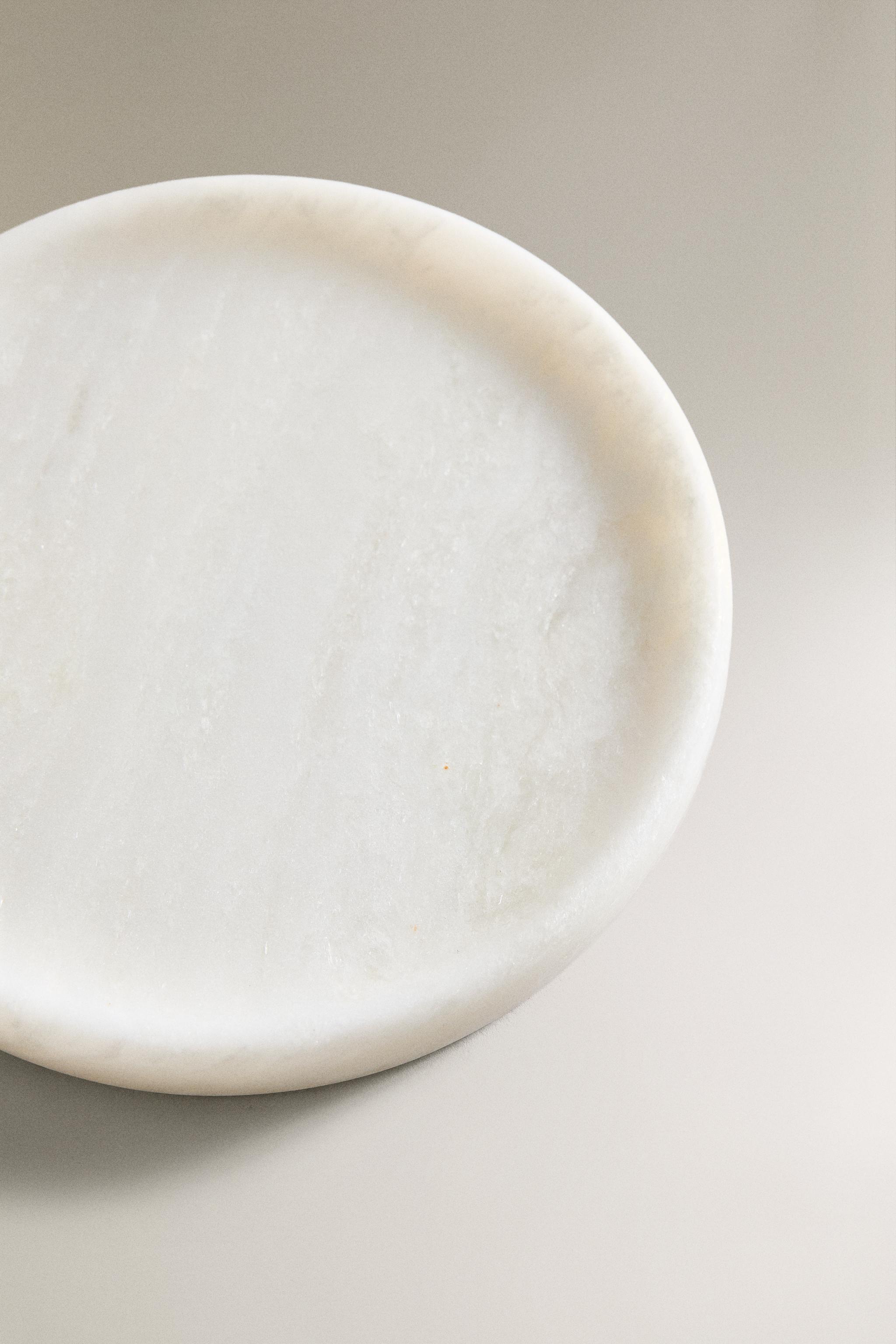 PORTE-SAVON SALLE DE BAIN MARBRE BLANC