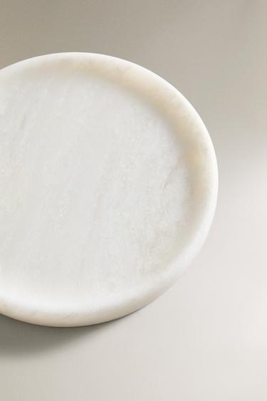WHITE MARBLE BATHROOM SOAP DISH - White by Zara - Image 2