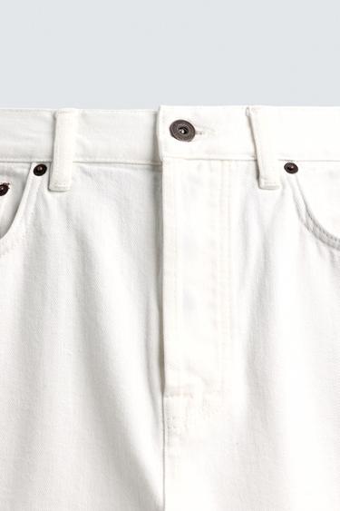 JEAN DROIT LONGUEUR CHEVILLE SELVEDGE - Écru de Zara - Image 9