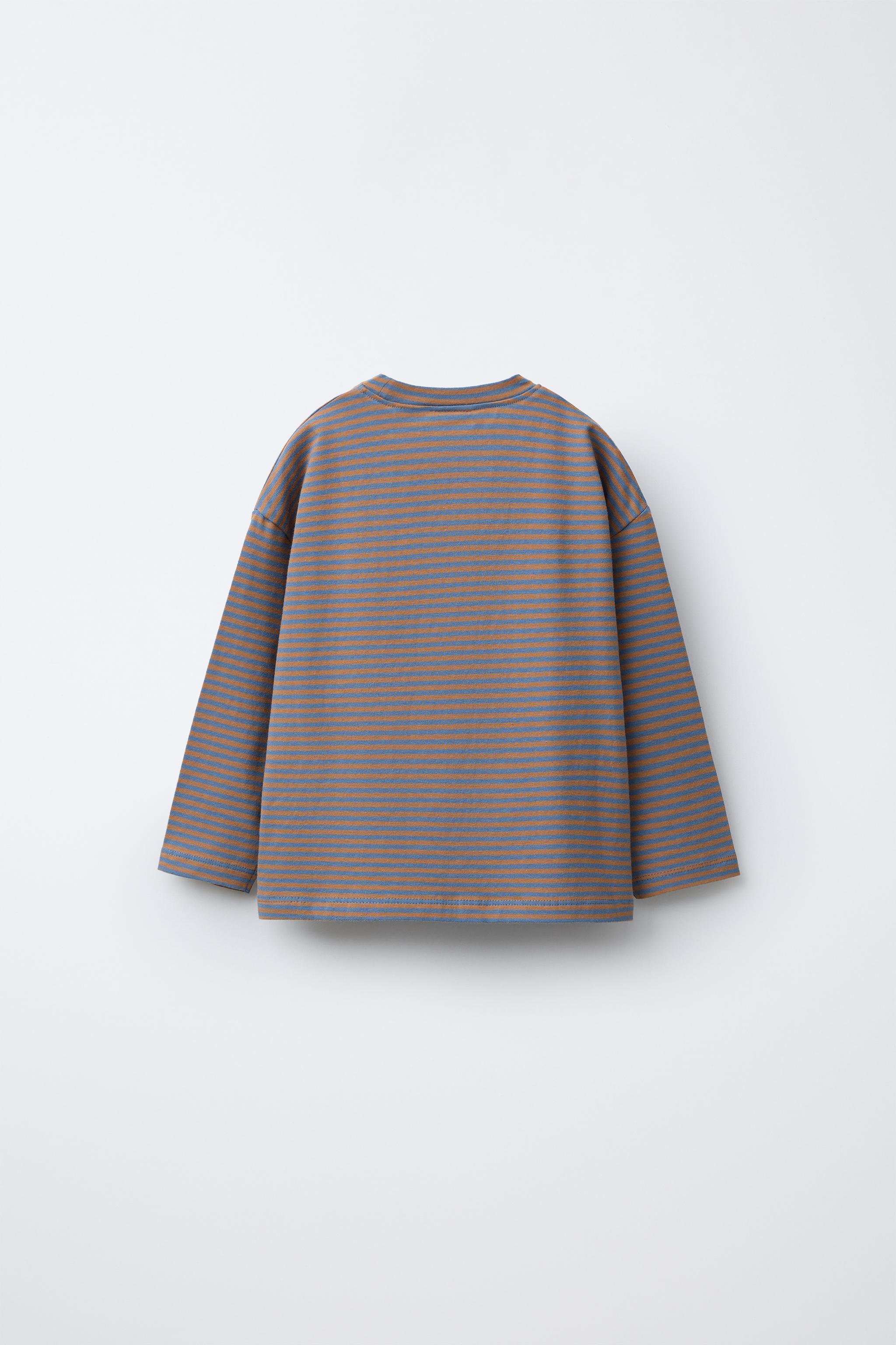 STRIPED PRINT T-SHIRT