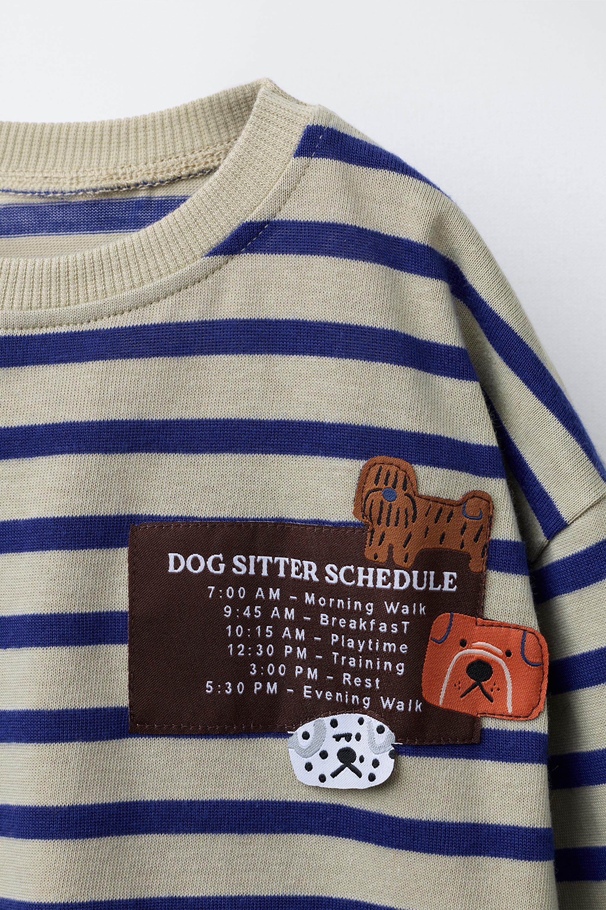 STRIPED PATCH T-SHIRT