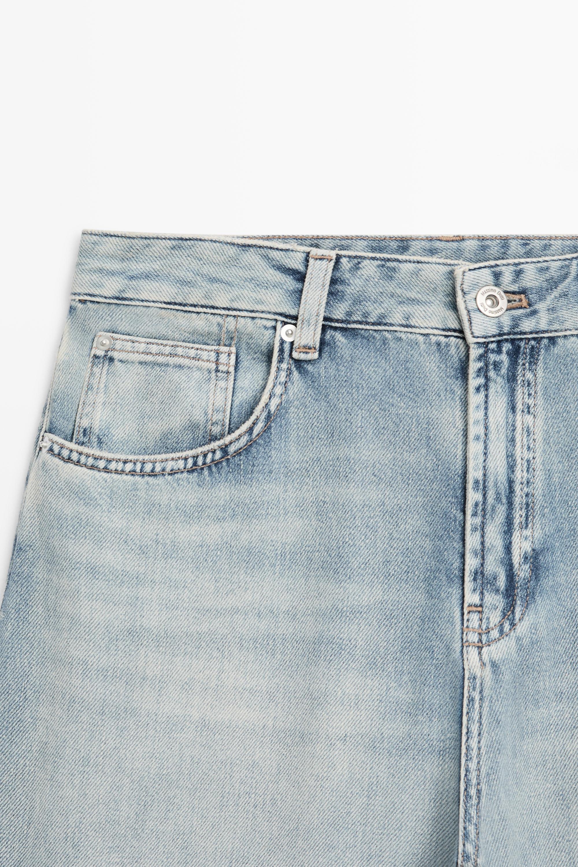 High-waist barrel fit jeans