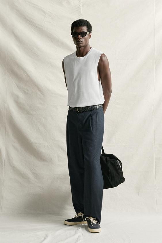 LIGHTWEIGHT RELAXED FIT TANK TOP - White by Zara - Image 0