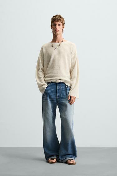 OPEN KNIT TOP - Ecru by Zara - Image 0