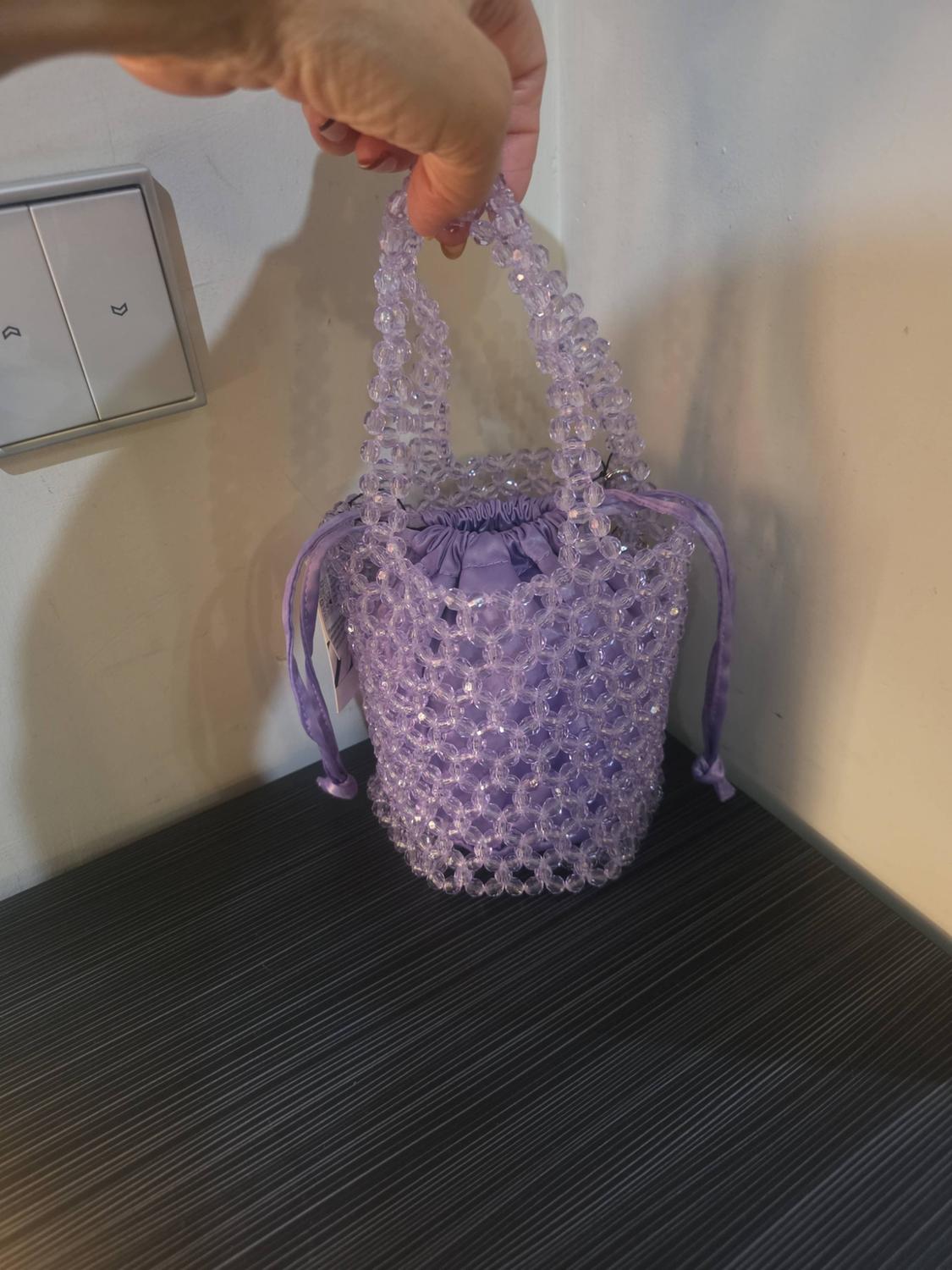 BEADED CYLINDRICAL BUCKET BAG - Image 2