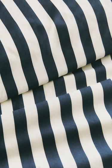 Zara KIDS STRIPED DUVET COVER X THE ANIMALS OBSERVATORY - Navy blue